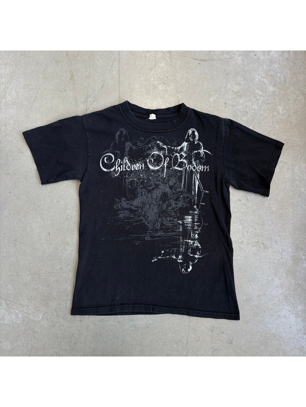 Vintage 2000s Children Of Bodom Graphic Band T-Shirt Small Black